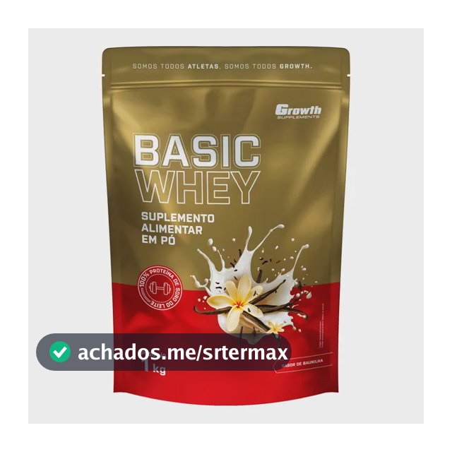 Basic Whey 1kg Growth Supplements Baunilha