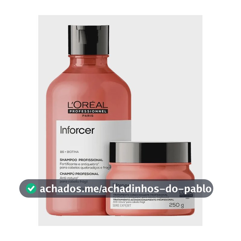 Kit Inforcer Shampoo 300ml E Máscara 250ml - L'oréal