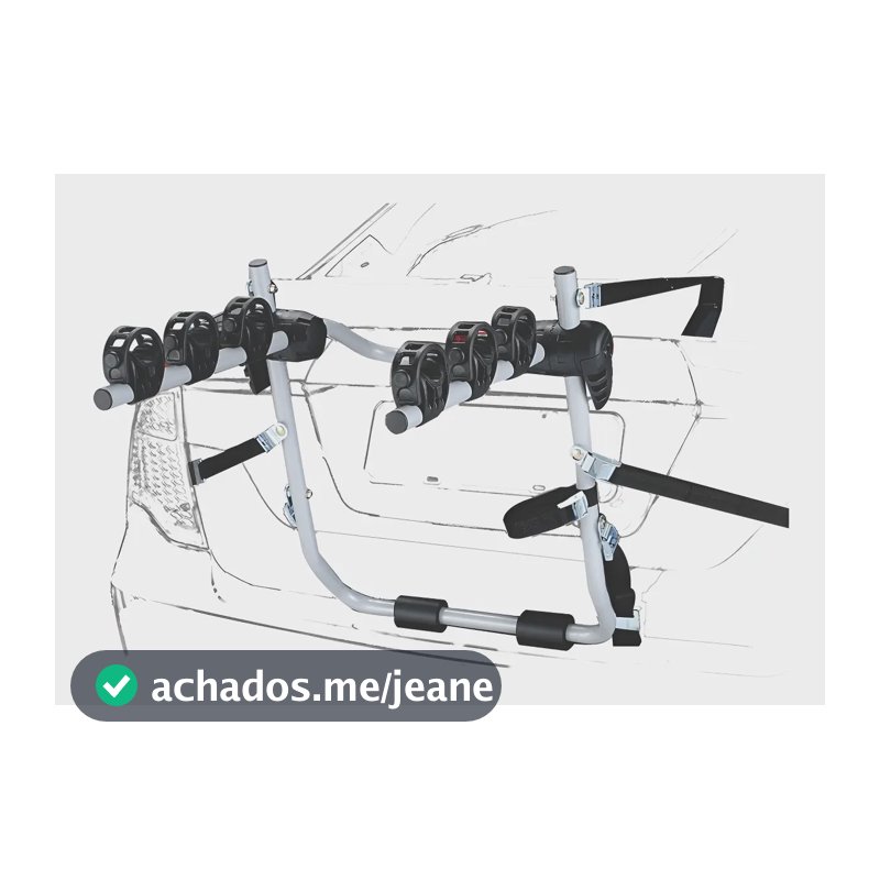 Suporte Porta Malas Transbike Universal P/ 3 Bikes Eqmax Zx Cor Cinza