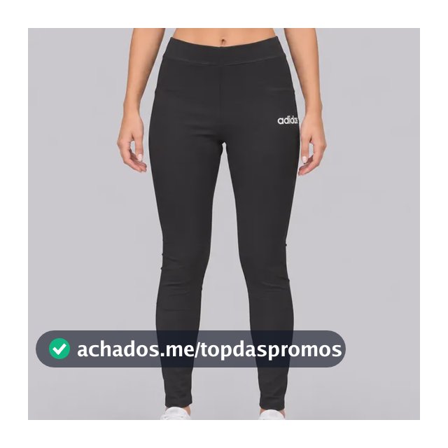Calça Legging adidas Logo Linear Sj Feminina Preta