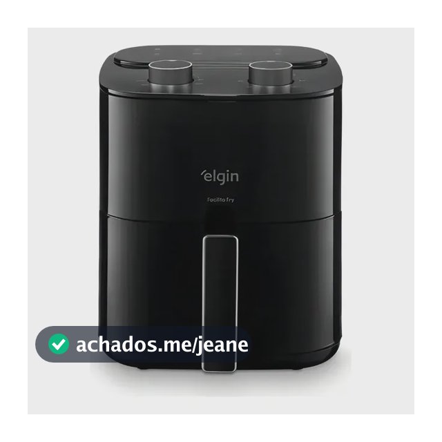 Fritadeira Elétrica Air Fry Elgin 3,5 Preto Somente 127v Preto 127v