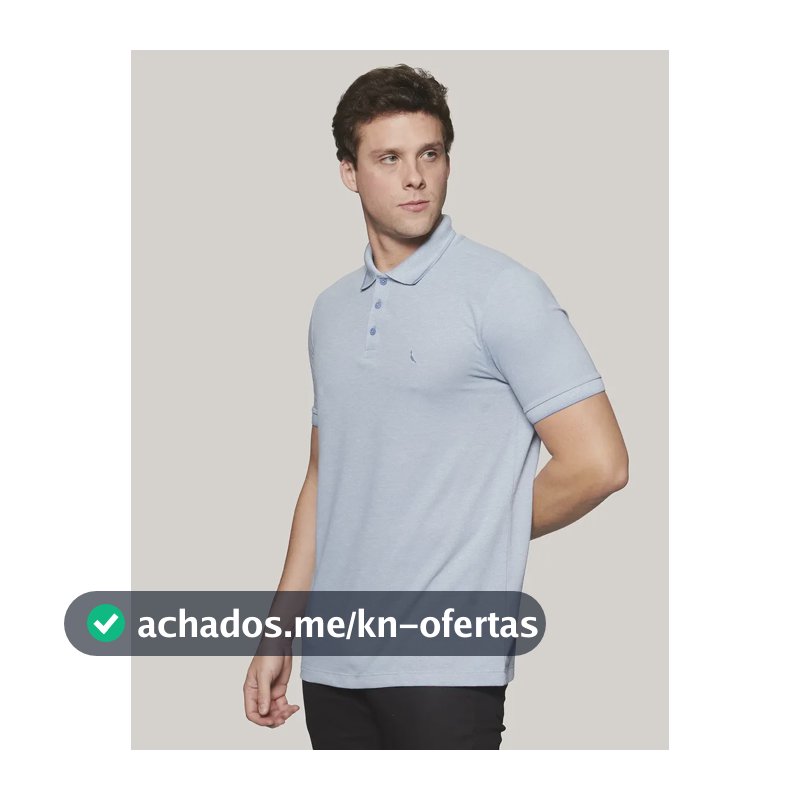 Camisa Polo Piquet Denali Friso Reserva Azul Dry Liso G