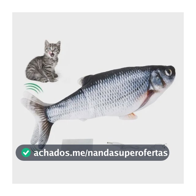 Arranhador Peixe Elétric Interativo Gato Catnip Mexe Pelucia Cor 6