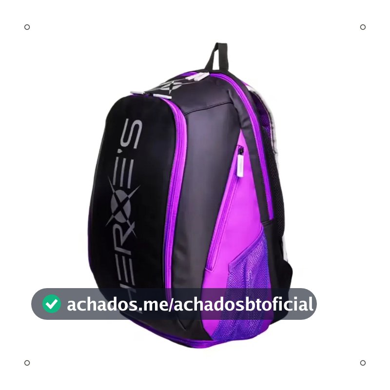 Mochila Beach Tennis Heroe's Gravity Rebel 2026 Mathia Spoto Preto E Roxo