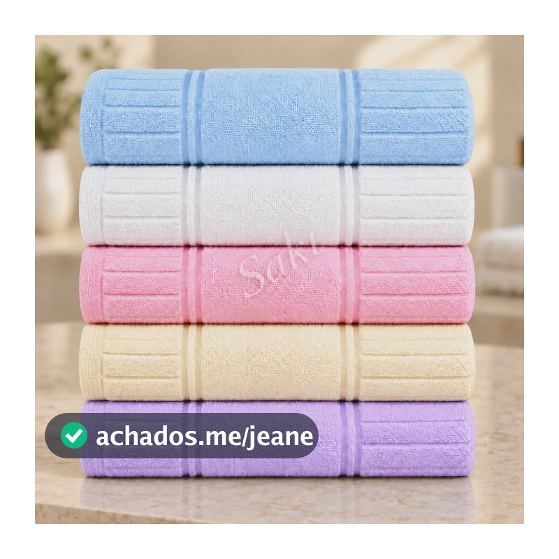 Kit 5 Toalhas Lavabo Döhler Artesanalle Para Bordar Pintar Sortido Liso