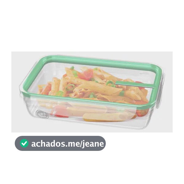 Pote Hermético De Plástico Freshy 820ml Verde - Sanremo Cor Transparente