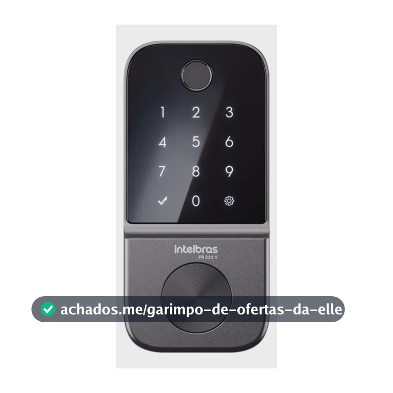 Fechadura Digital de Embutir Biométrica FR 221V Intelbras