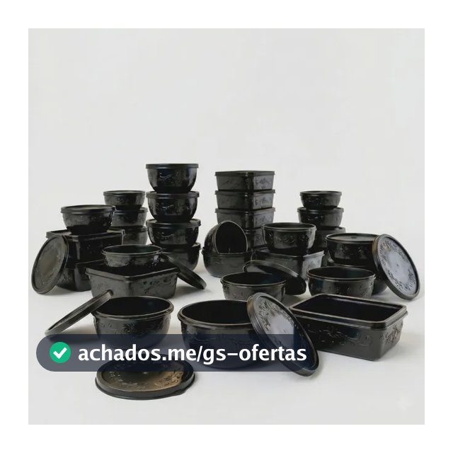 Kit 21 Potes Plásticos Com Tampa Tamanhos Variados Livre Bpa