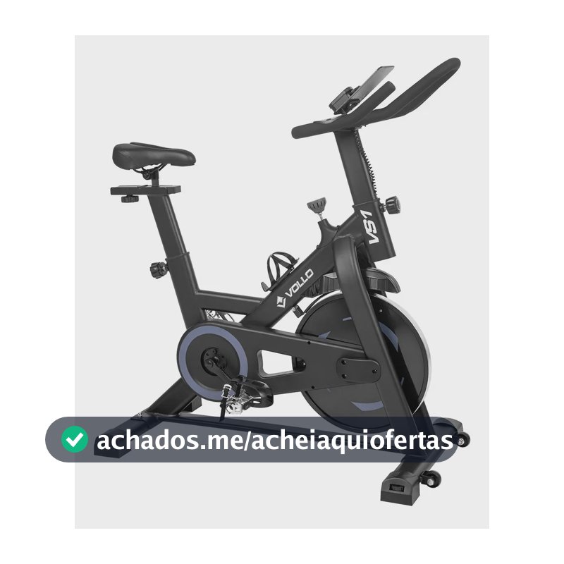 Bicicleta Ergométrica Spinning Magnética Silenciosa VS1 Vollo Cor Preto