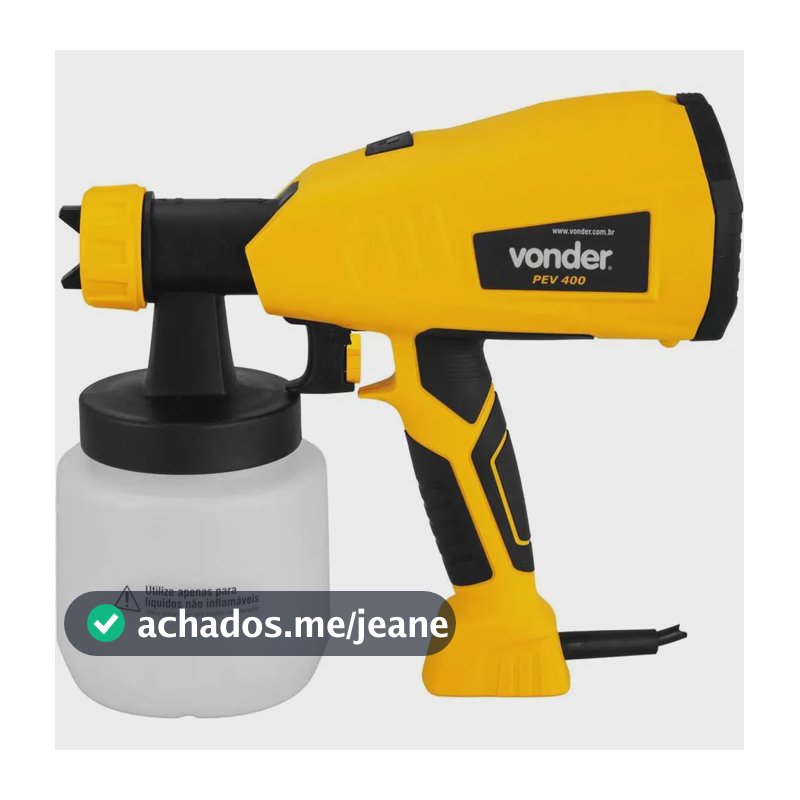 Pistola para Pintura Vonder Amarelo/Preto PEV 400 62.20.400.220