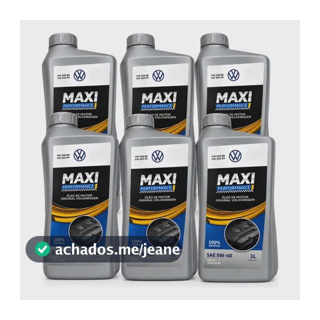 6 Litros Óleo 5w40 Sintético 508 88 Maxi Performance Vw