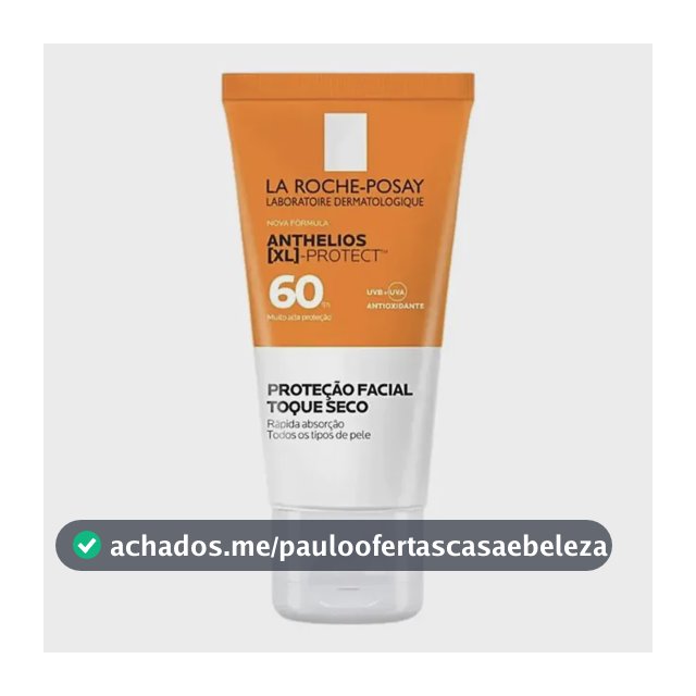 Protetor Solar Facial FPS 60 Gel Creme Oil-Free com Ação Hidratante e Antioxidante UVA/UVB para Peles Oleosas Sem Cor Anthelios XL Protect La Roche-Posay 40g