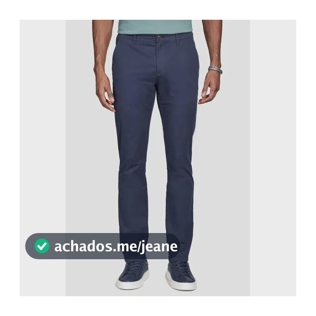 Calça Aramis Chino Algodão Premium Básica Marinho