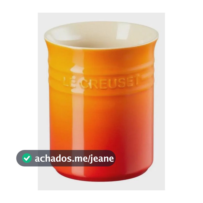 Porta Utensílios Em Cerâmica 1,1 Litro Laranja Le Creuset