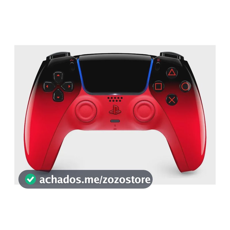 Controle Sem Fio Sony DualSense Hyperpop para PS5, Vermelho Techno Red