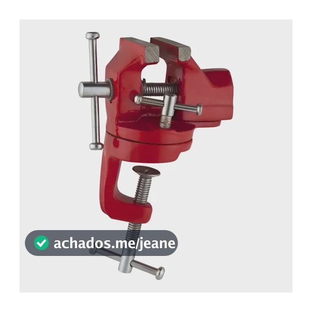 Mini Torno Morsa Giratória de Mesa Eda 63mm Aço Carbono