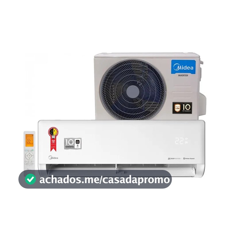 Ar Condicionado Split 9.000 Btus Inverter Ai Ecomaster Q/f M Cor Branco