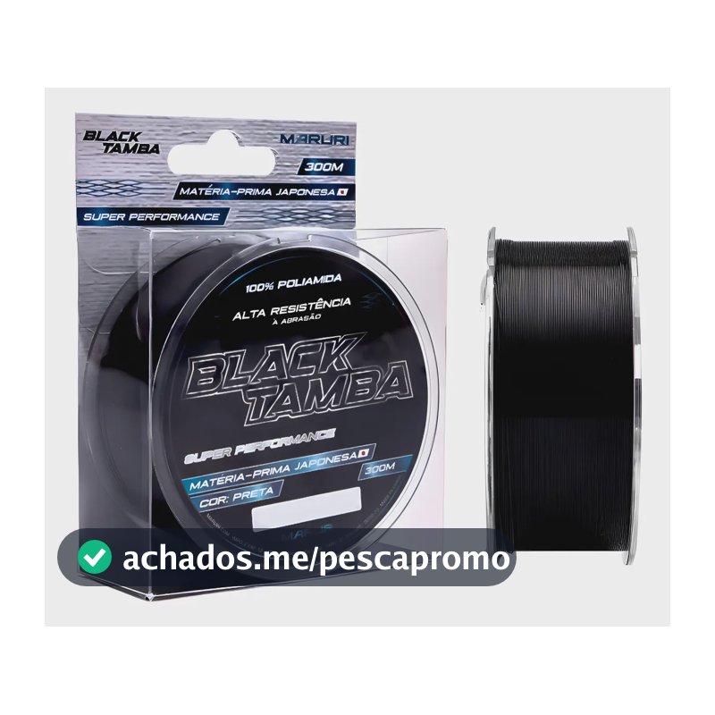 Linha Monofilamento Black Tamba 5.0 300m - Maruri 0,37mm