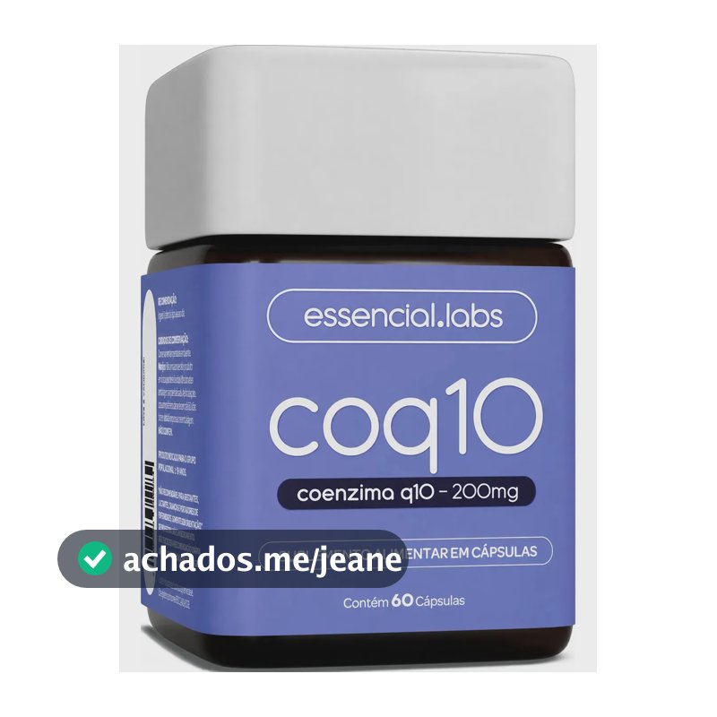 COENZIMA Q10 200mg - Fórmula com Máxima Concentração e Pureza - 60 doses