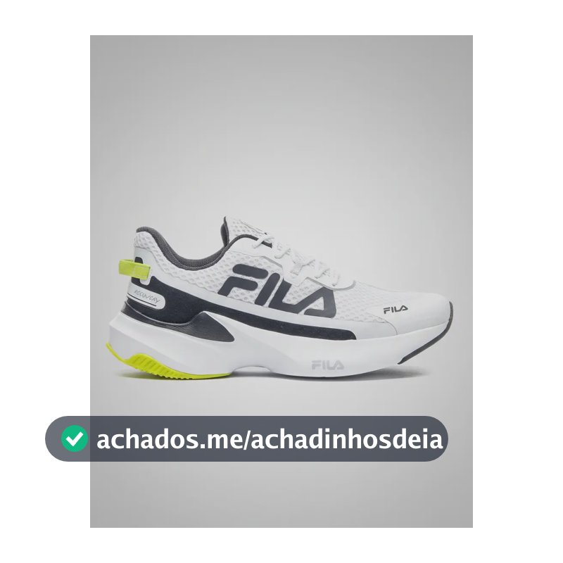 Tênis Masculino Fila Recovery Esportivo Original Verde-limão 42 Br