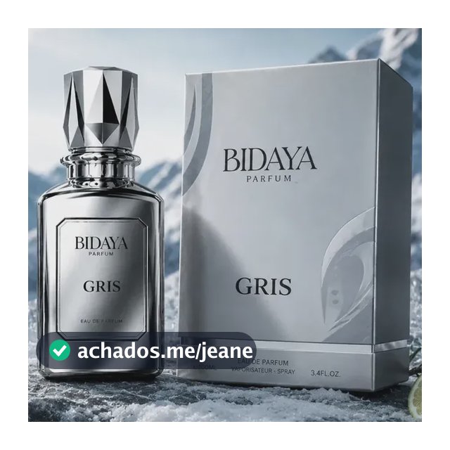 Perfume Gris Eau De Parfum Bidaya 100ml Árabe Masculino