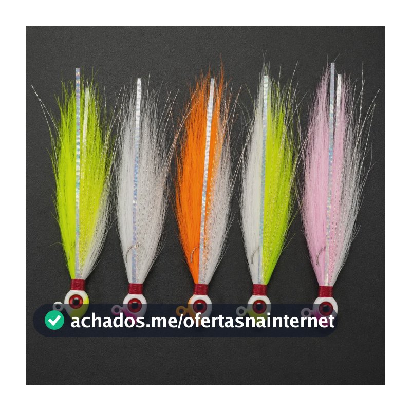 Kit 5 Iscas Jig Olhudo 15g Hunter Jig Premium 15g Variada