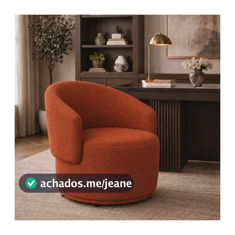 Poltrona Orgânica Beatriz Bouclé Terracota Conforto E Estilo Terracota Bouclê