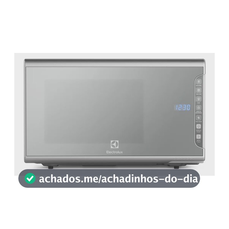 Micro-ondas MI41S Inox Espelhado Painel Integrado 31 litros Electrolux