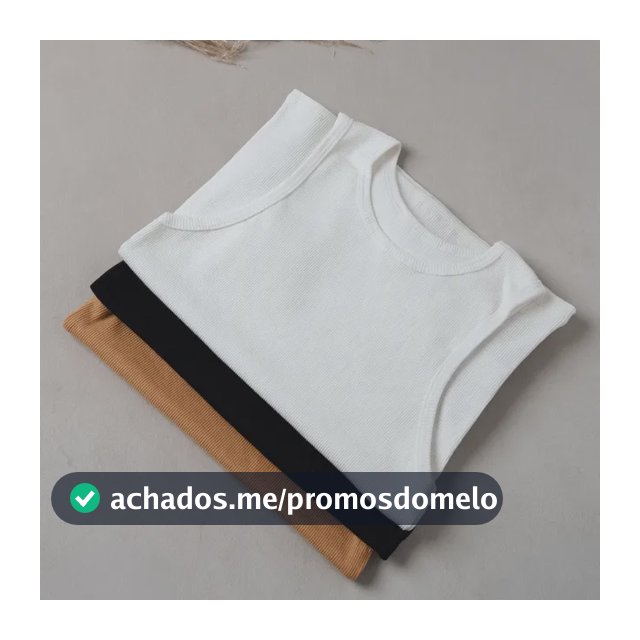 Kit 3 Regatas Femininas Caneladas Algodão Premium
