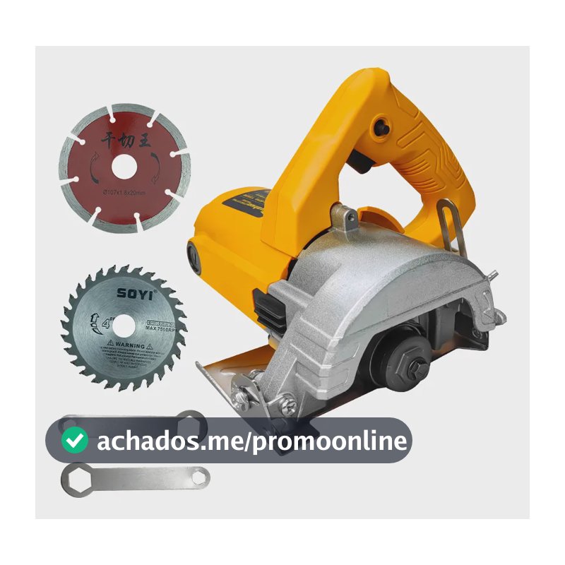 Serra Corte Marmore Profissional-1300w Cortador Parede 127v