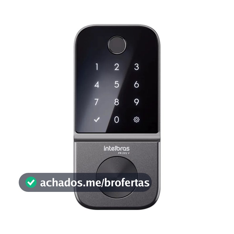 Fechadura Digital de Embutir Biométrica FR 221V Intelbras
