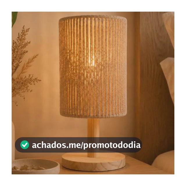 Abajur De Mesa Para Quarto Luminária De Cabeceira Cama Abajur Para Quarto - Madeira Pinus Cúpula Bege 127/220v