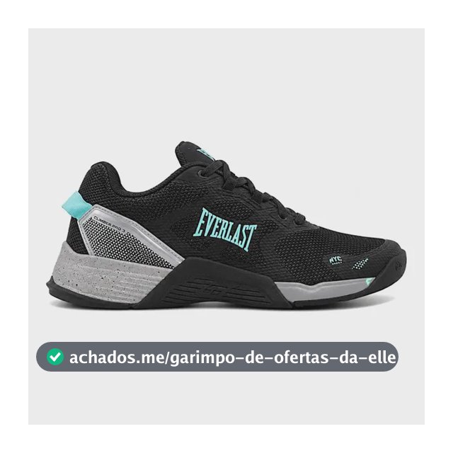 Tenis Crossfit Feminino Everlast Climber Pro 3 Preto E Verde Preto E Verde Liso 36 Br