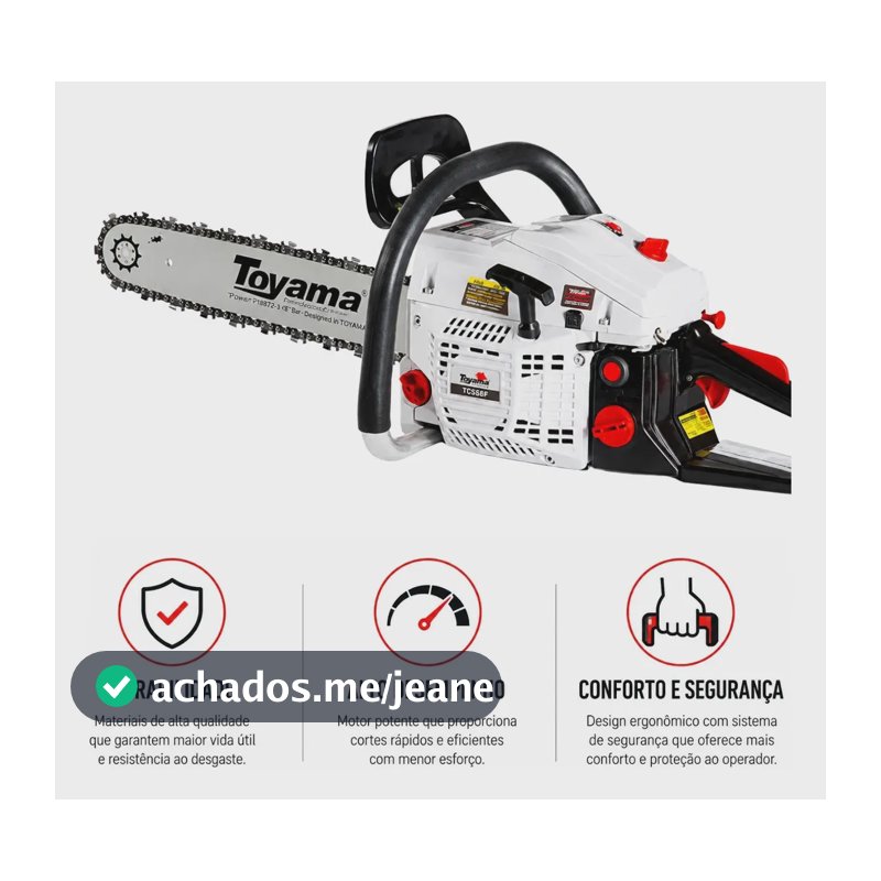 Motosserra Toyama Tcs58h-18snb A Gasolina Cor Branco