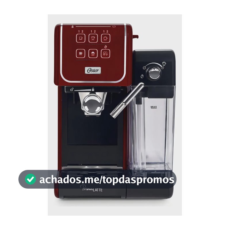 Oster PrimaLatte Touch Red Cafeteira Espresso 1050W -