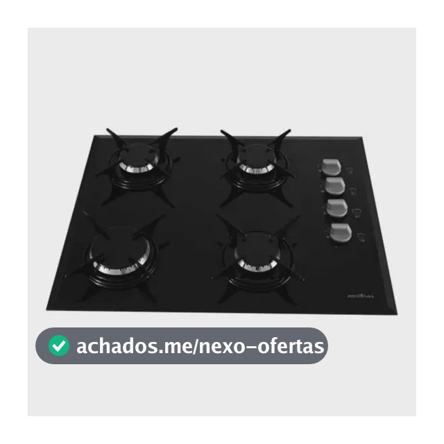 Cooktop 4 Bocas A Gás Bct4p Preto Britânia