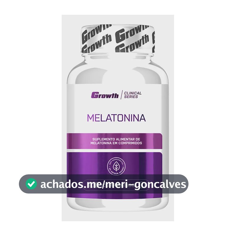 Melatonina (0.21mg) 100 Comprimidos Growth Supplements - Sem Sabor