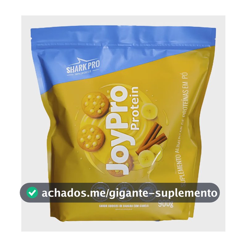 Whey Protein Joypro Refil 900g - Sabor Cookies De Banana Com Canela
