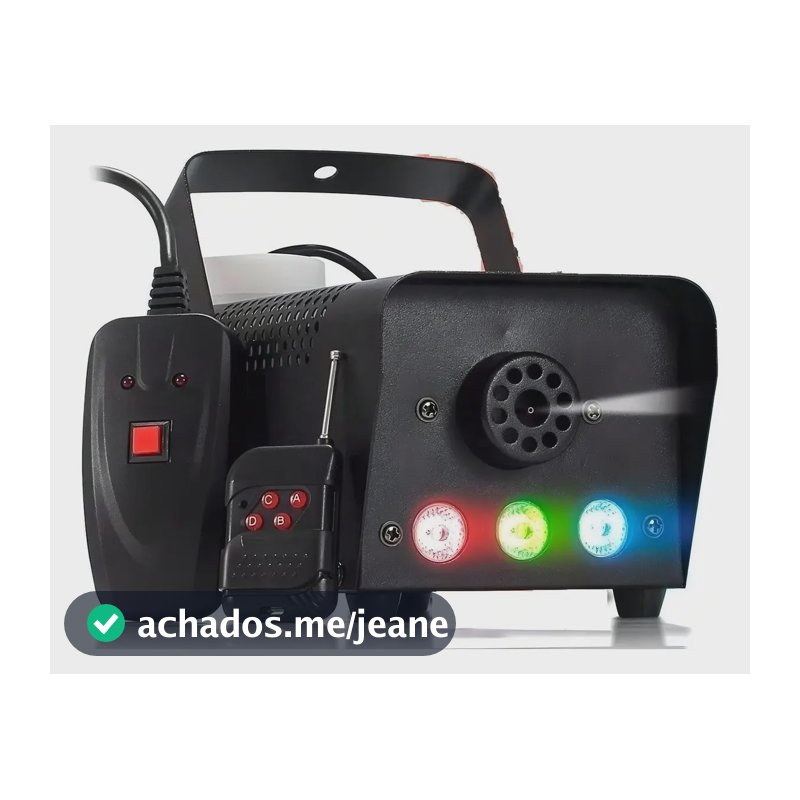 Máquina de fumaça SOG SOG-600 RGB cor preto