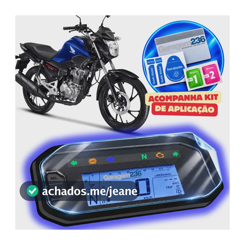 Película Hidrogel Protetora Painel Cg 160 Fan Titan Start