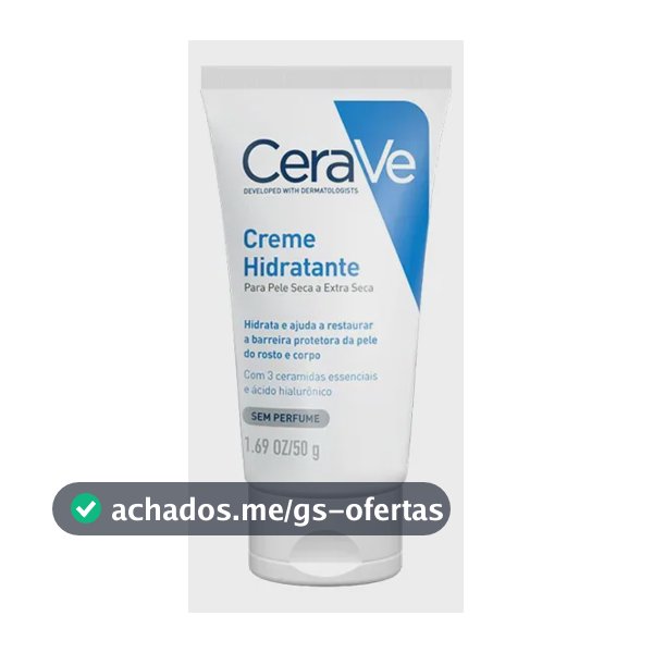 Creme Hidratante Facial Corporal Pele Seca 3 Ceramidas CeraVe 50g