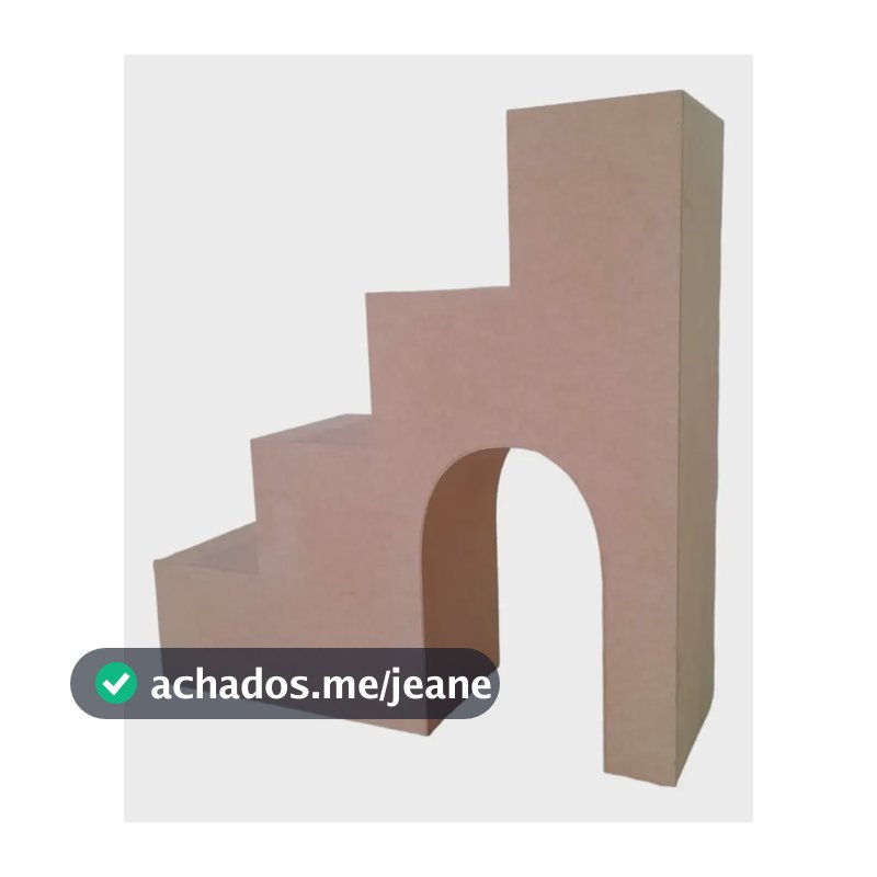 Escada U Desconstruída Festa Aniversário Decoração Mdf
