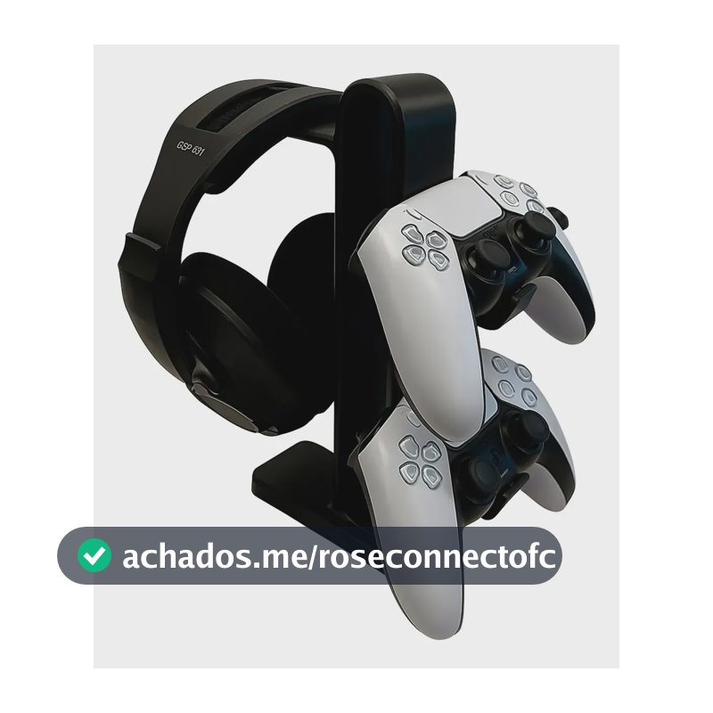 Suporte Fone De Ouvido Headset Headphone E 2 Controle Gammer