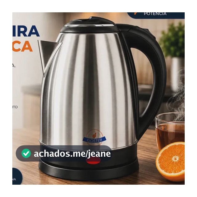Chaleira Elétrica Gostei! 1,8l 1000w Prata Desligamento Automático 127v