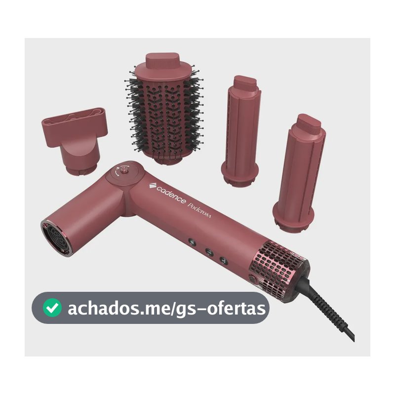 Secador Modelador Cadence Poderosa, SEC1000, Escova e Cachos, 127 V