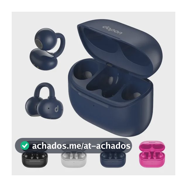 Fone Open Ear Dapon Dpf25 Bluetooth 6.0 Sem Fio Azul