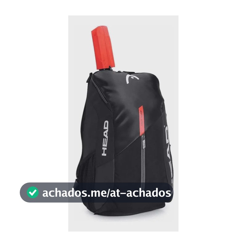 Raqueteira Mochila Tenista Head Tour Team Preto E Laranja