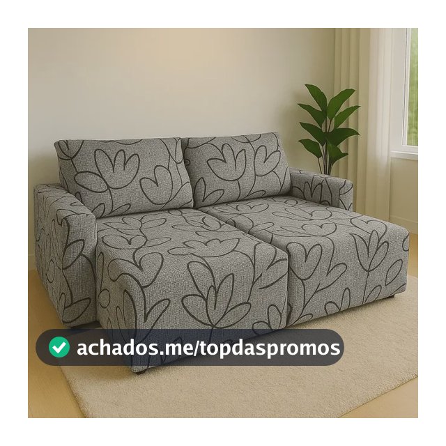 Capa Sofá Retrátil 2 Módulos Braço Completo - Cores/estampas