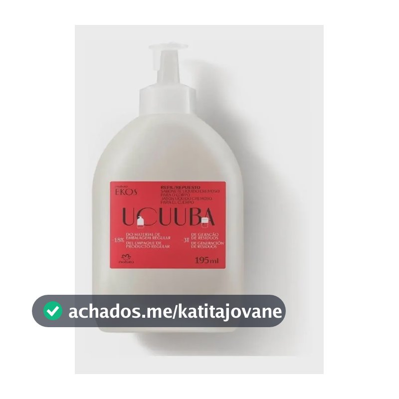 Refil Sabonete Liquído P/corpo Natura Ekos Ucuuba - 195ml