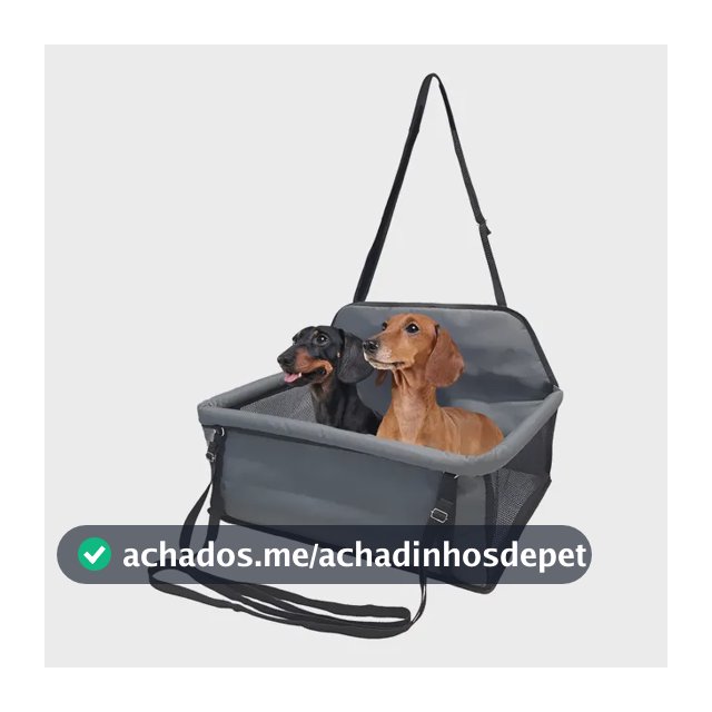 Assento Para Viajar 2 Pets Até 20kg Cães Gato Carro Cadeira